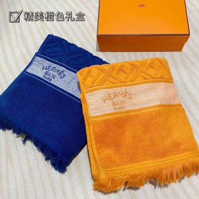 cheap quality Hermes cut pile jacquard bath towel